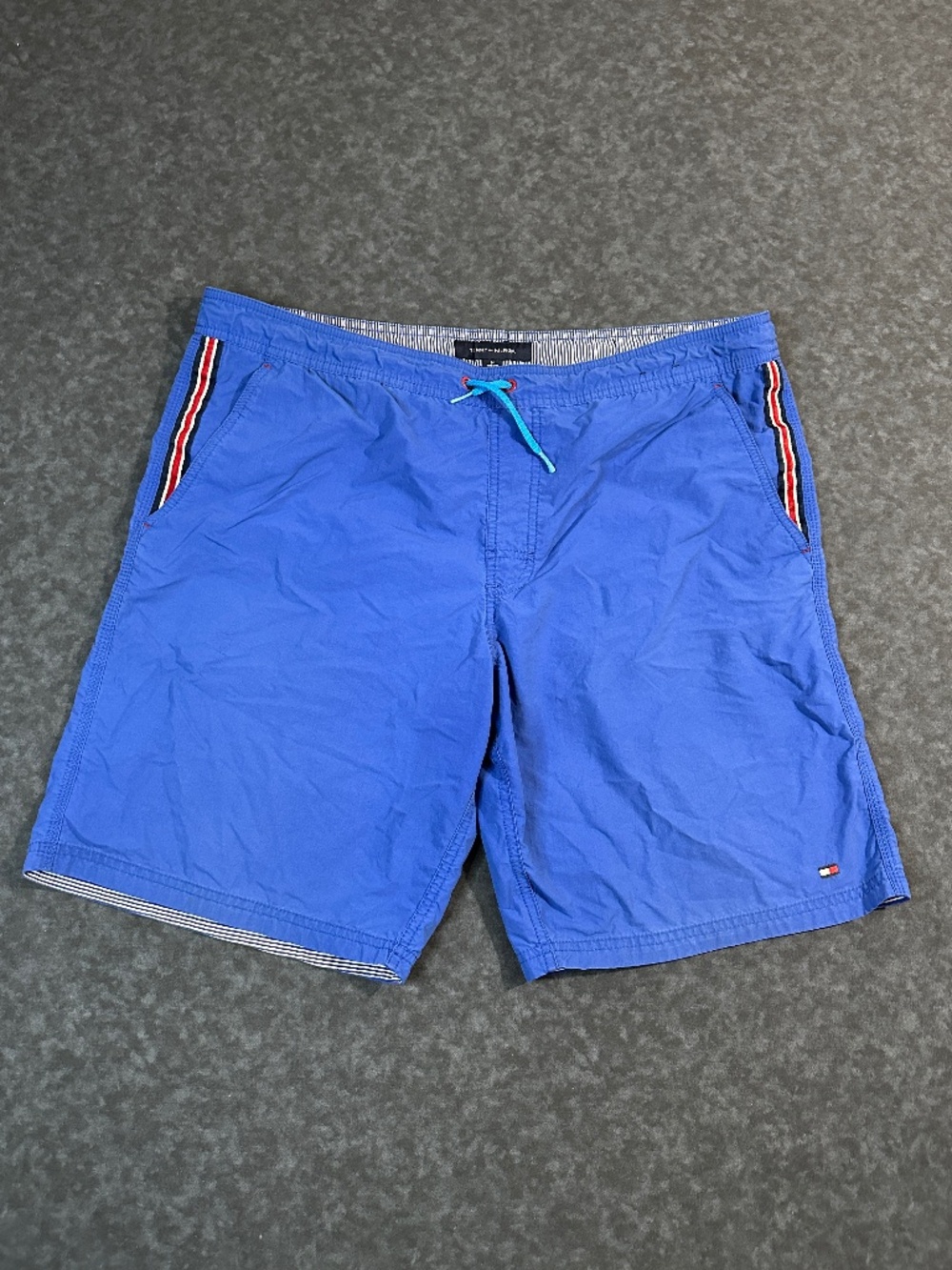 Tommy Hilfiger Men's Blue Swim Trunks Board Shorts Size Medium